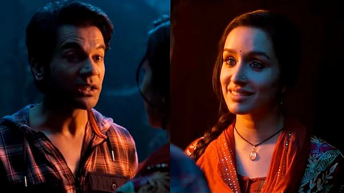 Shraddha Kapoor and Rajkummar Rao in a still from 'Stree 2' (Photo: YouTube